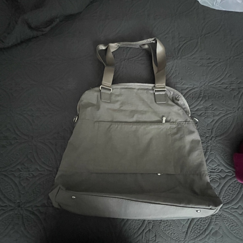 Kipling Gray Computer Tote Bag With Double Handle… - image 2